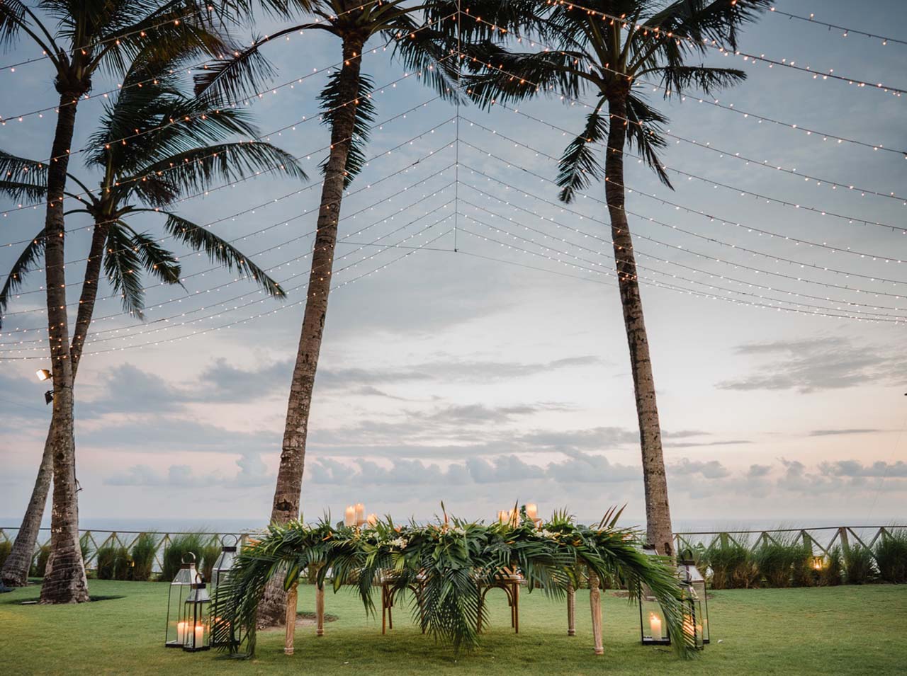 bali wedding flower decor